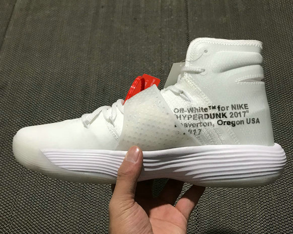 OFF-White x Nike Hyperdunk 2017 Flyknit White AJ4578 100 Basketball Shoe For Sale